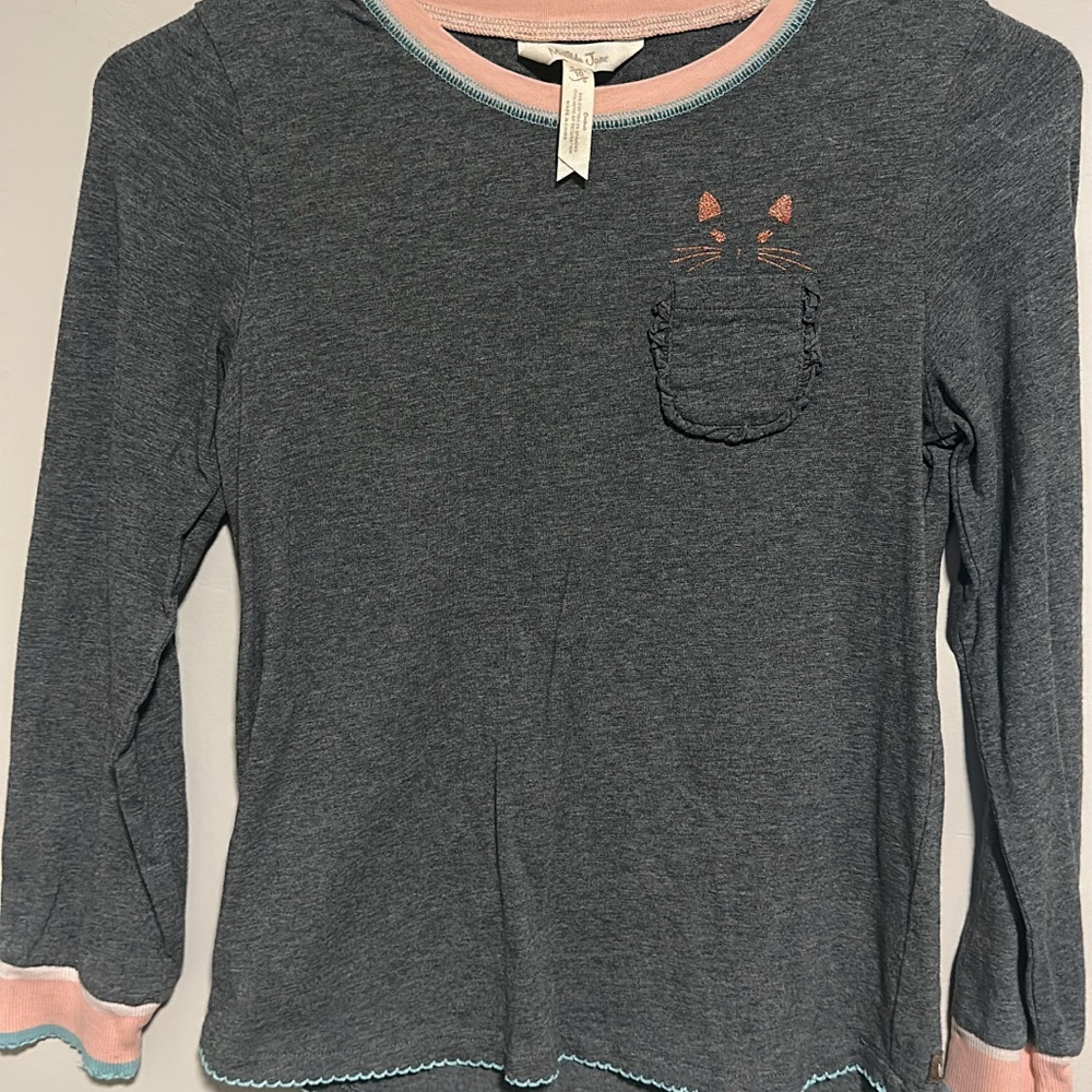 Matilda Jane Gray and Pink Long Sleeve Tee